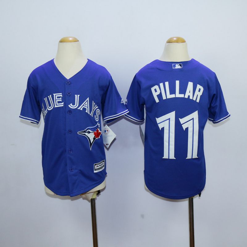 Youth Toronto Blue Jays #11 Pillar Blue MLB Jerseys->toronto blue jays->MLB Jersey